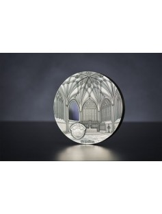 Palau 2017 $50 TIFFANY ART Wells Cathedral 1 Kg 999 Silver Coin