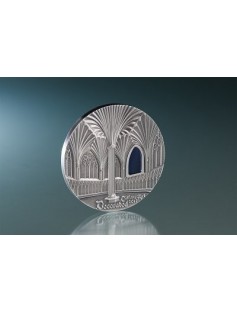 Palau 2017 $50 TIFFANY ART Wells Cathedral 1 Kg 999 Silver Coin