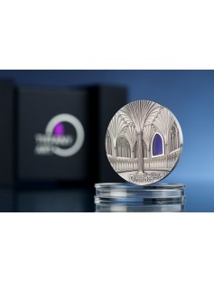 Palau 2017 $50 TIFFANY ART Wells Cathedral 1 Kg 999 Silver Coin