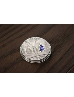 Palau 2017 $50 TIFFANY ART Wells Cathedral 1 Kg 999 Silver Coin