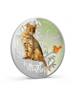 Fiji 2013 Wild Cat III Prionailurus Bengalensis Dogs & Cats 1 Oz Silver Coin