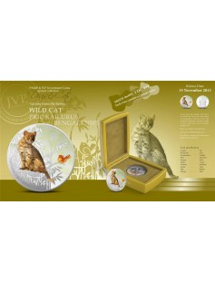 Fiji 2013 Wild Cat III Prionailurus Bengalensis Dogs & Cats 1 Oz Silver Coin