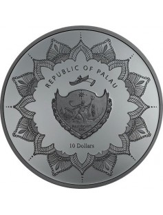 Palau 2017 $10 Laughing Buddha 2oz Silver Proof Coin 