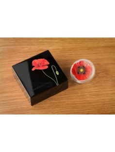 Cook Islands 2017 $5 Remembrance Poppy 1oz Silver Prooflike Coin