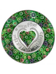 Cook Islands 2016 5$ Murrine Millefiori - Glass Art 2016 Proof Silver Coin