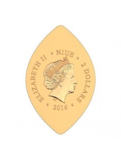 Niue 2014 $2 World Heritage - Solomon 1 Oz Silver Coin Gilded