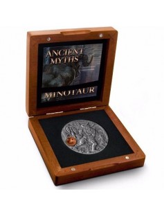 Niue 2017 $5 Ancient Myths MINOTAUR 2 oz High Relief Antique Finish Silver Coin