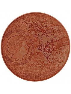 Niue 2017 $1 Solar System - Mars NWA 7397 Meteorite Antique finish Silver Coin