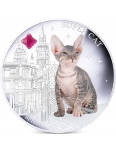Fiji 2013 Syper Cat SPHYNX Dogs & Cats 1 Oz Proof Silver Coin