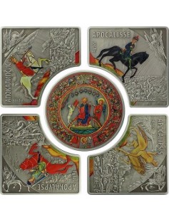 Niue 2012 5x1$ Horsemen of the Apocalypse 5x28,28g Limited Silver Coin Set