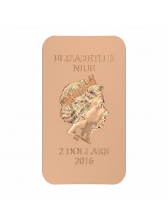 Niue 2014 $2 Icon Orthodox Shrines St. Panteleimon 1 Oz Silver Coin Convex Shape