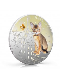 Fiji 2013 Super Cat III The Abyssinian Dogs & Cats Series 1 Oz Proof Silver Coin