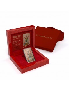 Niue 2014 $2 Icon Orthodox Shrines St. Panteleimon 1 Oz Silver Coin Convex Shape