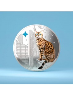 Fiji 2013 Super Cat II The Bengal Dogs & Cats Series 1 Oz Proof Silver Coin
