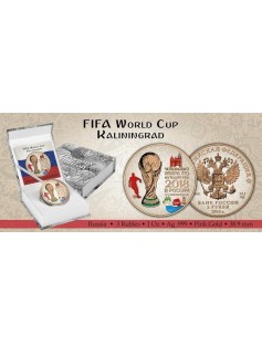 2018 Russia 3 Rubles FIFA World Cup in Kaliningrad 1 oz Silver Coin