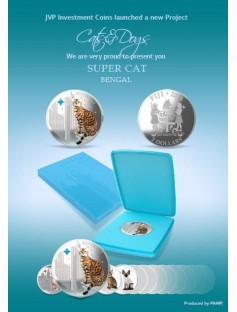 Fiji 2013 Super Cat II The Bengal Dogs & Cats Series 1 Oz Proof Silver Coin