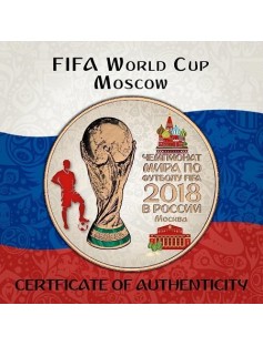 2018 Russia 3 Rubles FIFA World Cup in Moscow 1oz Pink Gold Silver Coin PRESALE