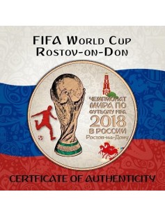 2018 Russia 3 Rubles FIFA World Cup in Rostov 1 oz Silver Coin