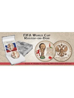2018 Russia 3 Rubles FIFA World Cup in Rostov 1 oz Silver Coin