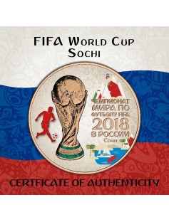 2018 Russia 3 Rubles FIFA World Cup in Sochi 1 oz Silver Coin