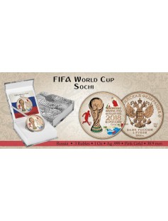 2018 Russia 3 Rubles FIFA World Cup in Sochi 1 oz Silver Coin