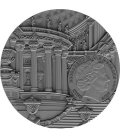 Niue 2013 2$ Mysteries of Wawel Crystal Art II 2oz Silver Coin REAL Agate Window