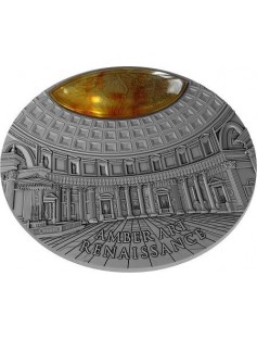 Niue 2017 $5 Amber Art RENAISSANCE 2 oz Silver Coin