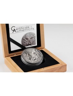 Mongolia 2018 500 Togrog Wild Boar – Sus scrofa 1 oz Silver Coin