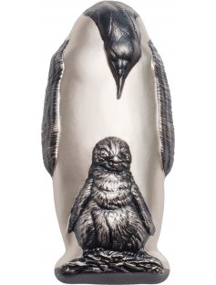 Cook Islands 2018 20 Dollars Emperor Penguin 88g silver coin