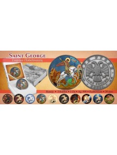 Russia 2009 St George and the Dragon 1oz silver coin