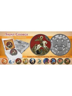 Russia 2009 St.George and the Dragon ICON 1oz silver coin