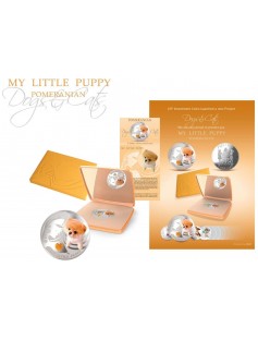 Fiji 2013 My Little Puppy II POMERANIAN Dogs & Cats Series1 Oz Proof Silver Coin