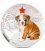Fiji 2013 My Great Protector II English Bulldog Dogs & Cats 1 Oz Silver Coin