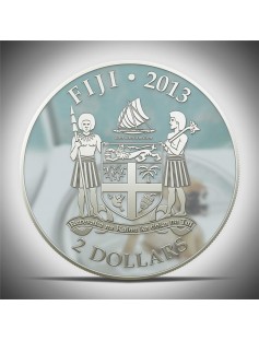 Fiji 2013 My Great Protector The Boxer Dogs & Cats 1 Oz Proof Silver Coin