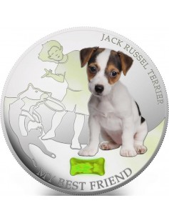 Fiji 2013 My Best Friend III Jack Russel Terrier Dogs & Cats 1 Oz Silver Coin