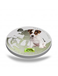 Fiji 2013 My Best Friend III Jack Russel Terrier Dogs & Cats 1 Oz Silver Coin