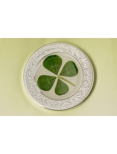 Palau 2019 $5 Ounce of Luck Clover 1 Oz Proof Silver Coin Real Clover