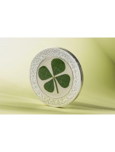 Palau 2019 $5 Ounce of Luck Clover 1 Oz Proof Silver Coin Real Clover