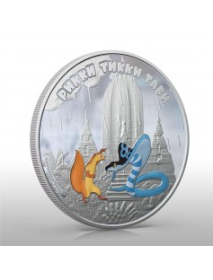 Cook Islands 2013 Cartoon Soyuzmultfilm Rikki Tikki Tavi 1oz Silver Coin