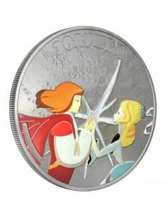 Cook Islands 2013 Cartoon Soyuzmultfilm Cinderella AntiqueFinish 1oz Silver Coin