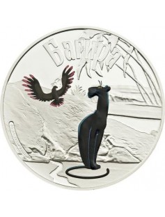 Cook Islands 2011 5$ cartoon Adventures of Mowgli Bagira 1Oz Silver coin LIMITED