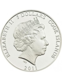 Cook Islands 2011 5$ cartoon Adventures of Mowgli Balu 1Oz Silver coin LIMITED