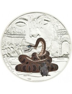 Cook Islands 2011 5$ cartoon Adventures of Mowgli Kaa 1Oz Silver coin LIMITED
