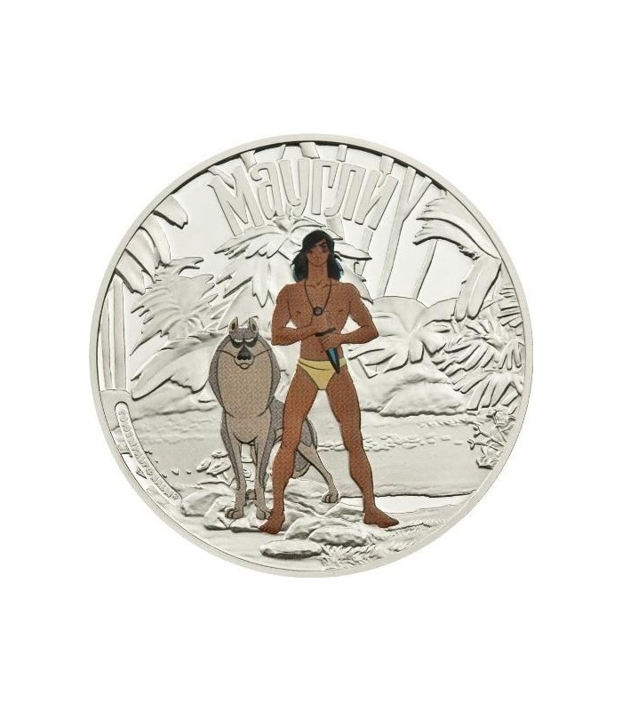 Cook Islands 2011 5$ Adventures Of Mowgli Mowgli 1Oz Silver Coin 