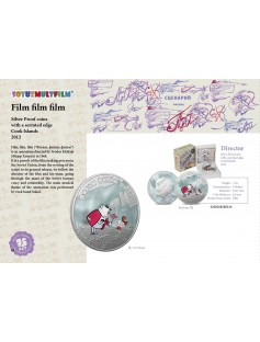 Cook Islands 2012 Soyuzmultfilm Cartoon Film film film Cameraman 1oz Silver Coin